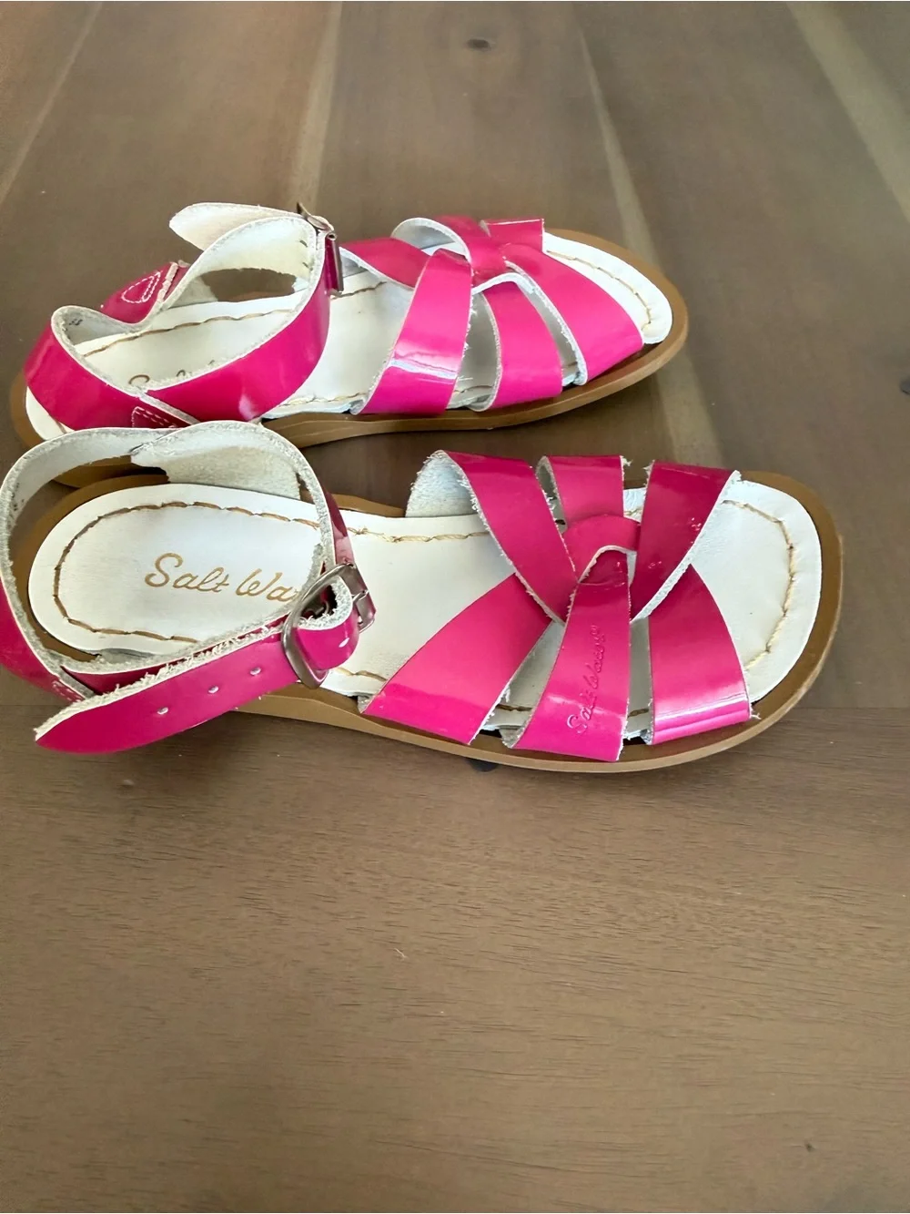 Girls' Hot Pink Strappy Summer Sandals